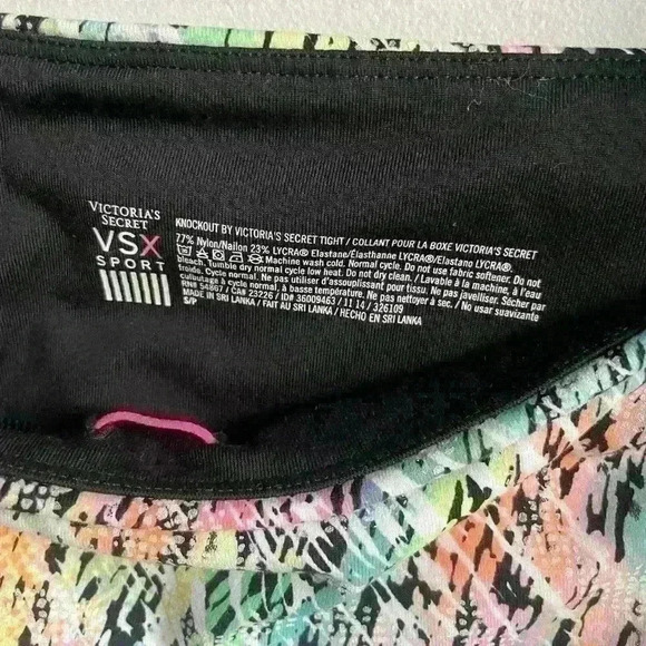 Victoria Secret  VSX Knockout Leggings size S Medium Rise Yoga - Picture 8 of 8